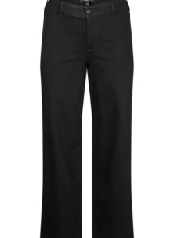 Jeans mit hoher Taille und weitem Bein
