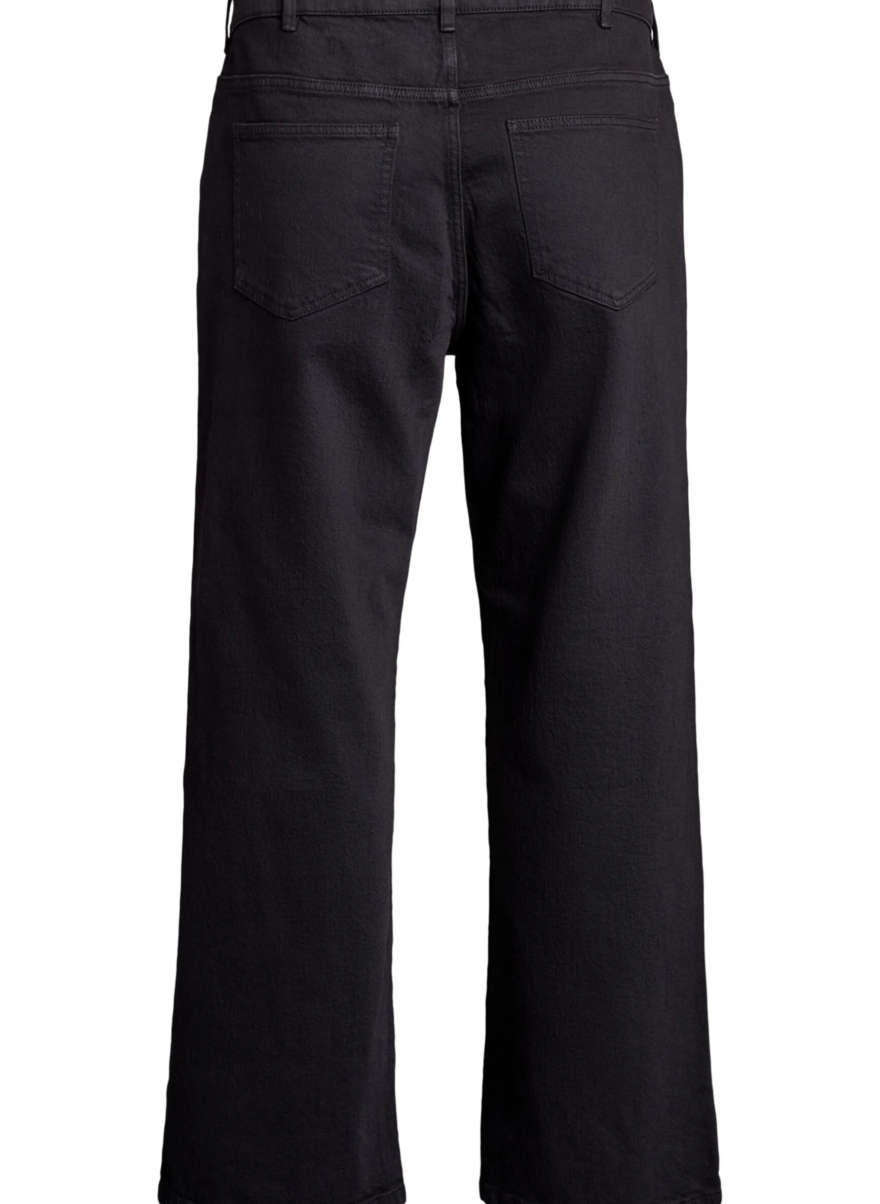 Jeans mit weitem Bein und hohem Bund
