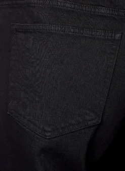 Jeans mit weitem Bein und hohem Bund
