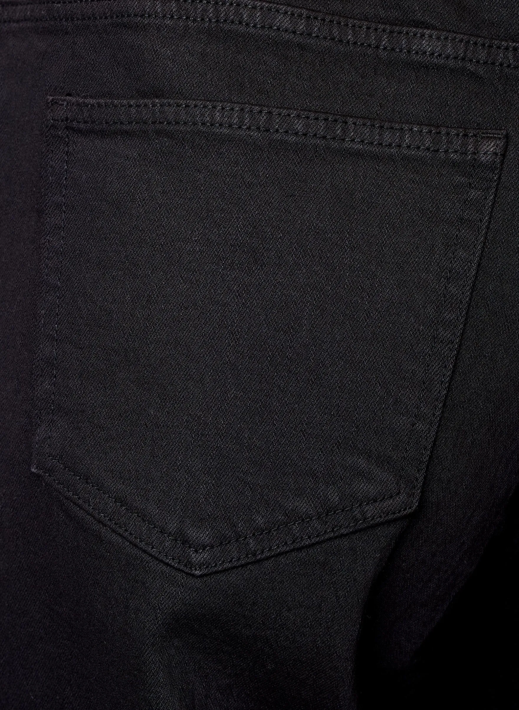 Jeans mit weitem Bein und hohem Bund