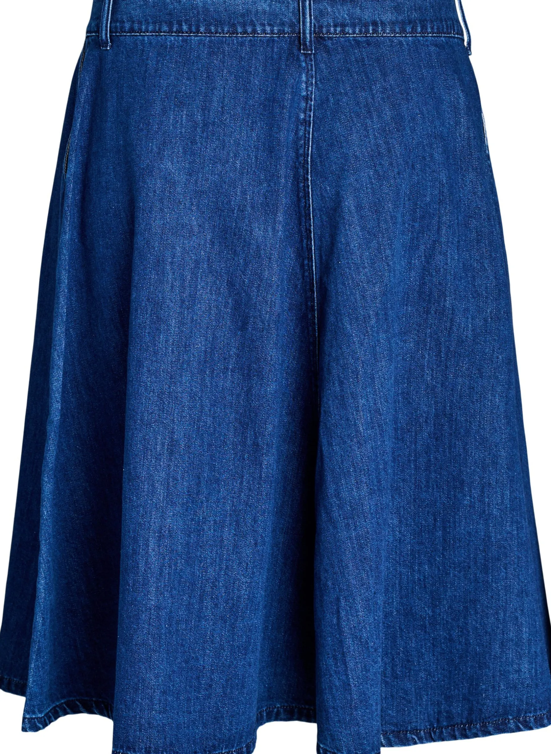 Jeansrock in A-Linie mit Knopfleiste