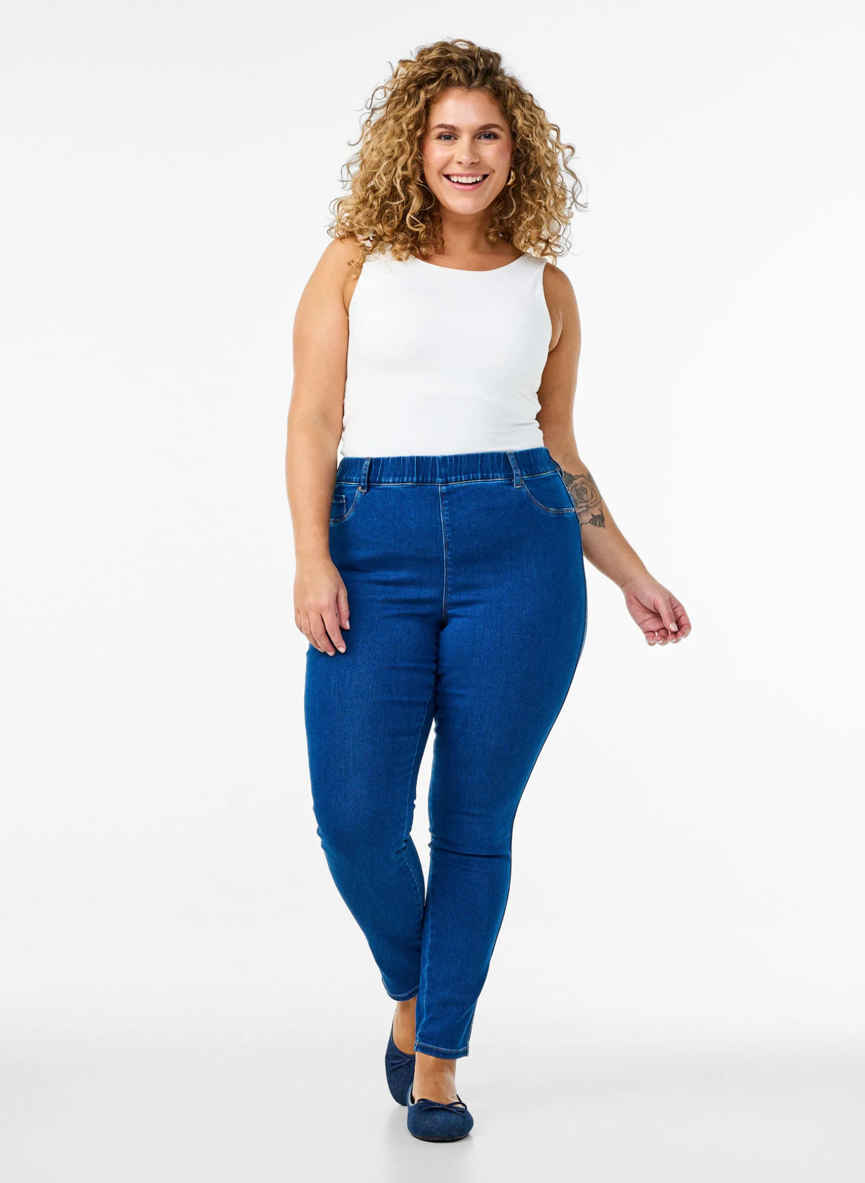 Jeggings mit hoher Taille