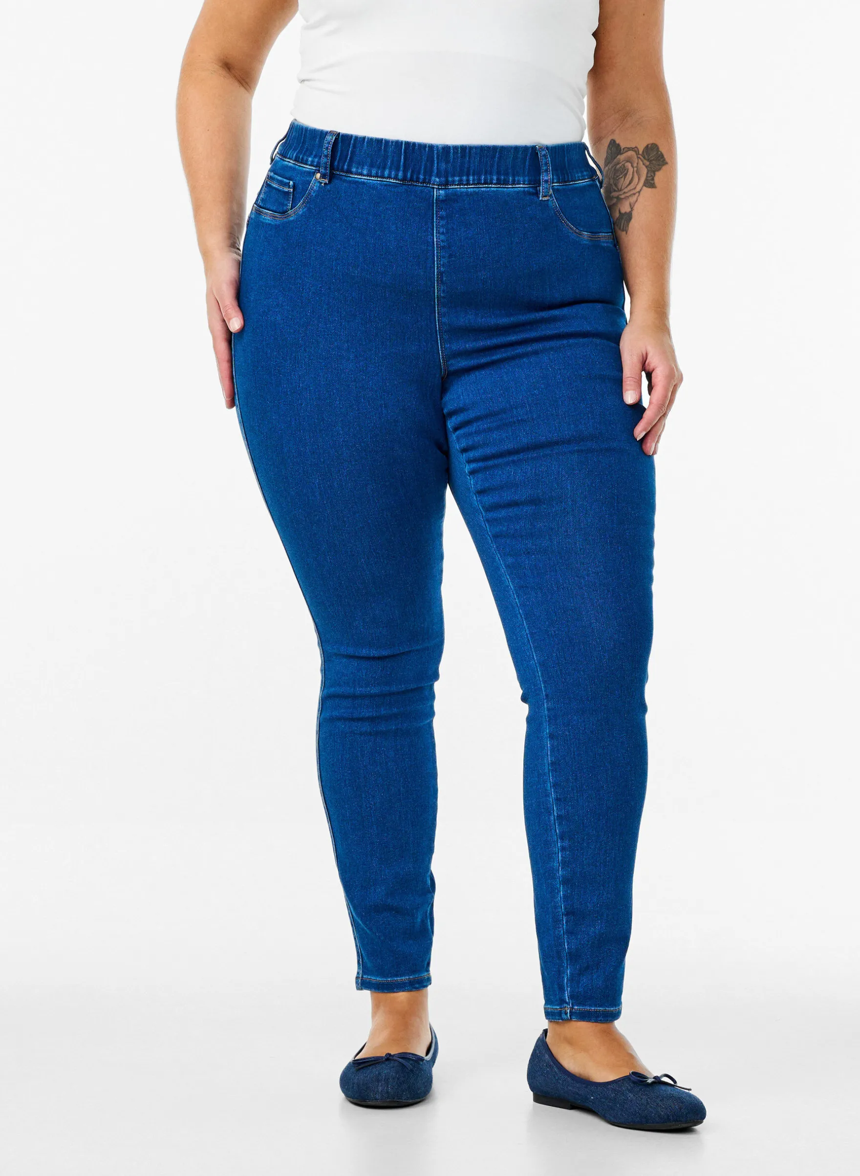 Jeggings mit hoher Taille