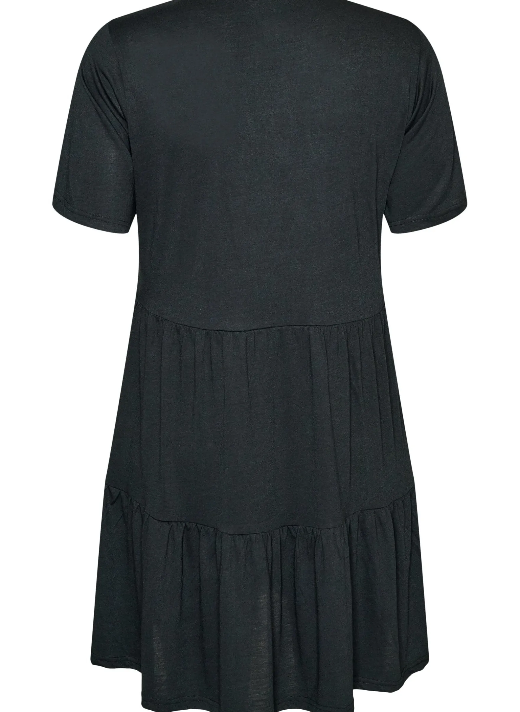 Jerseykleid mit Spitzendetails und mehrlagigem Rock