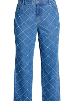Kiana Jeans mit hoher Taille und abgenutzter Optik