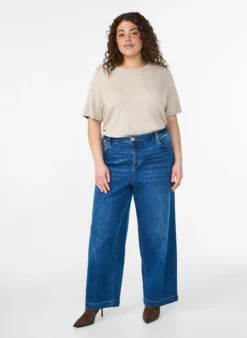 Kiana Jeans mit Straight Fit und hoher Taille