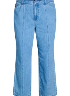 Kiana Jeans mit Straight Fit und markanten Nähten