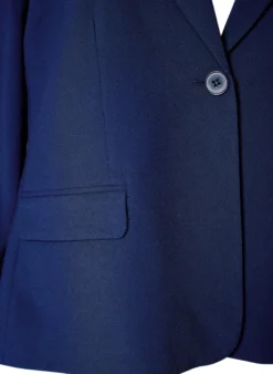 Klassischer Blazer mit Ein-Knopf-Verschluss und Taschen