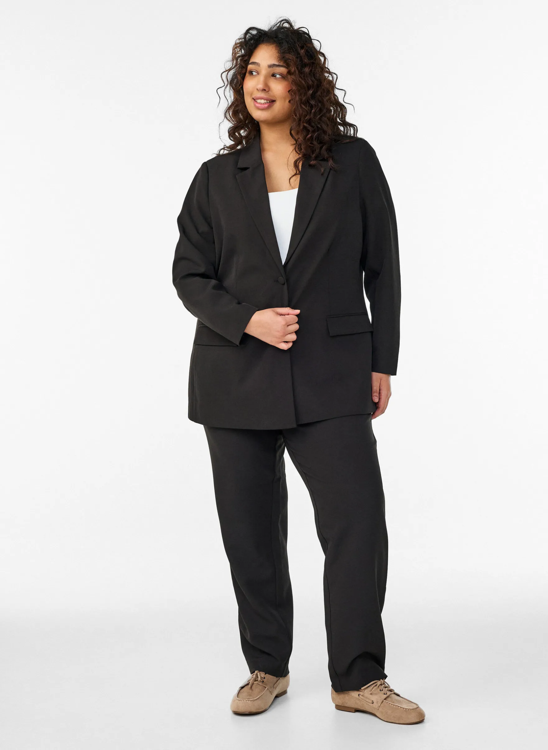 Klassischer Blazer mit Knopfverschluss