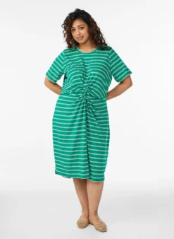 Kleid aus Baumwolle mit Twist-Detail