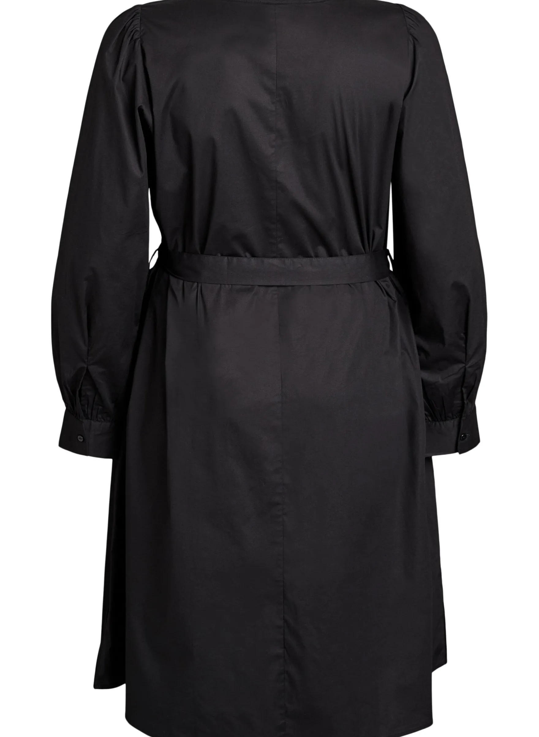 Kleid aus Bio-Baumwolle mit Bindegürtel