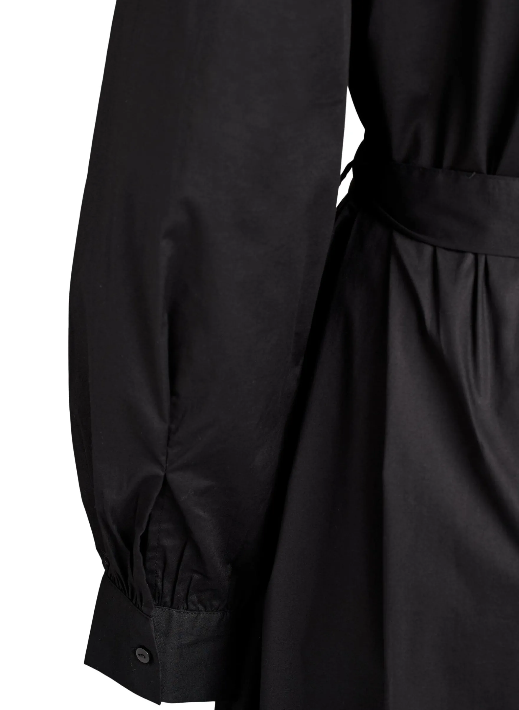 Kleid aus Bio-Baumwolle mit Bindegürtel