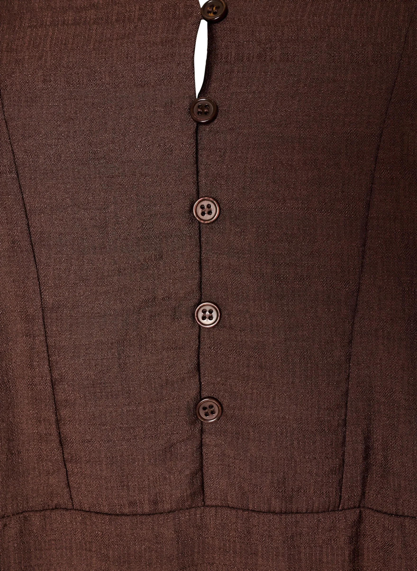 Kleid aus Viskose mit Stickerei und Stufenvolants