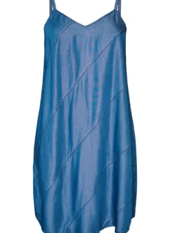 Kleid in Denim-Optik aus TENCEL™ Lyocell mit Trägern