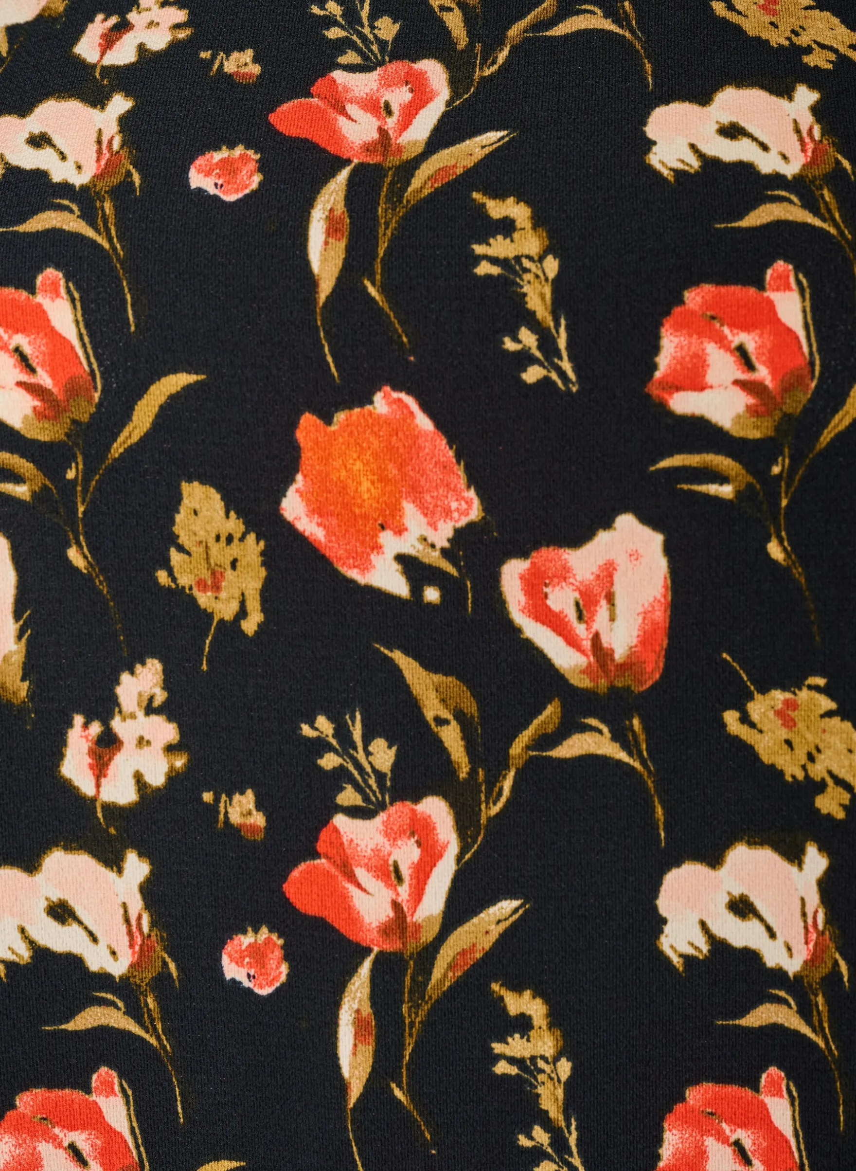 Kleid mit Aufdruck und kurzen Ärmeln
