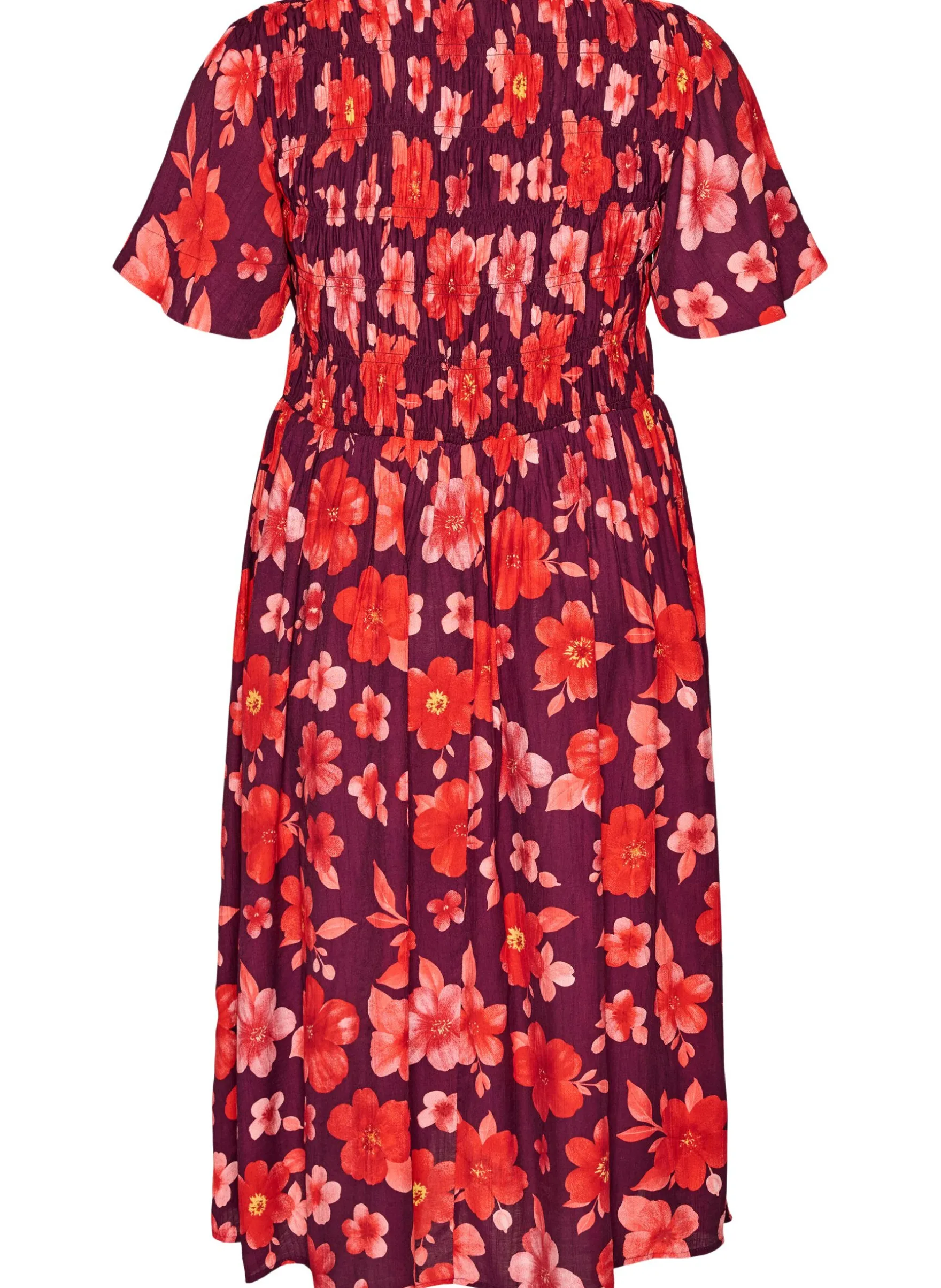 Kleid mit Smock und Blumenprint