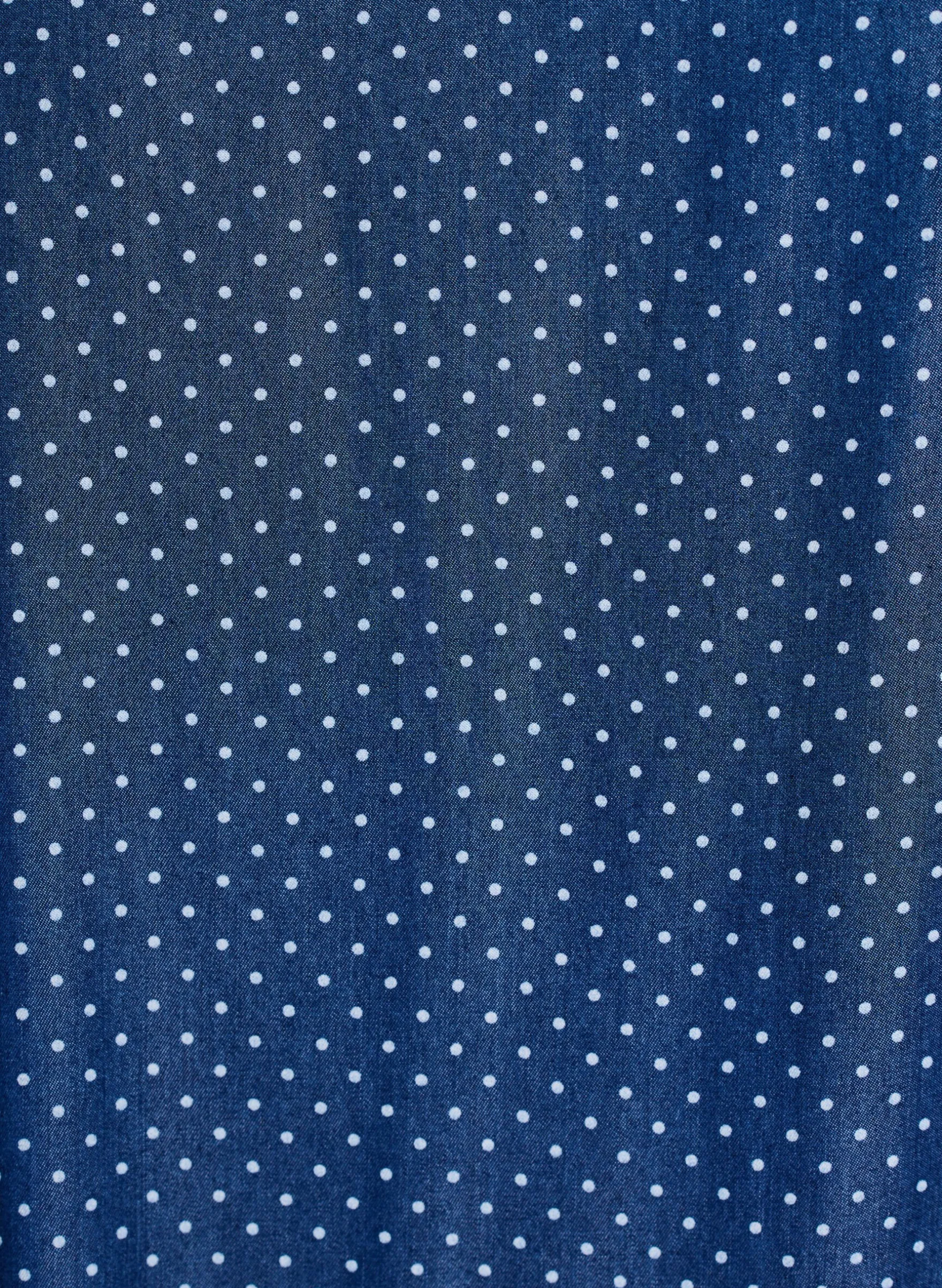 Knielanges Trägerkleid aus TENCEL™ Lyocell in Denim-Optik