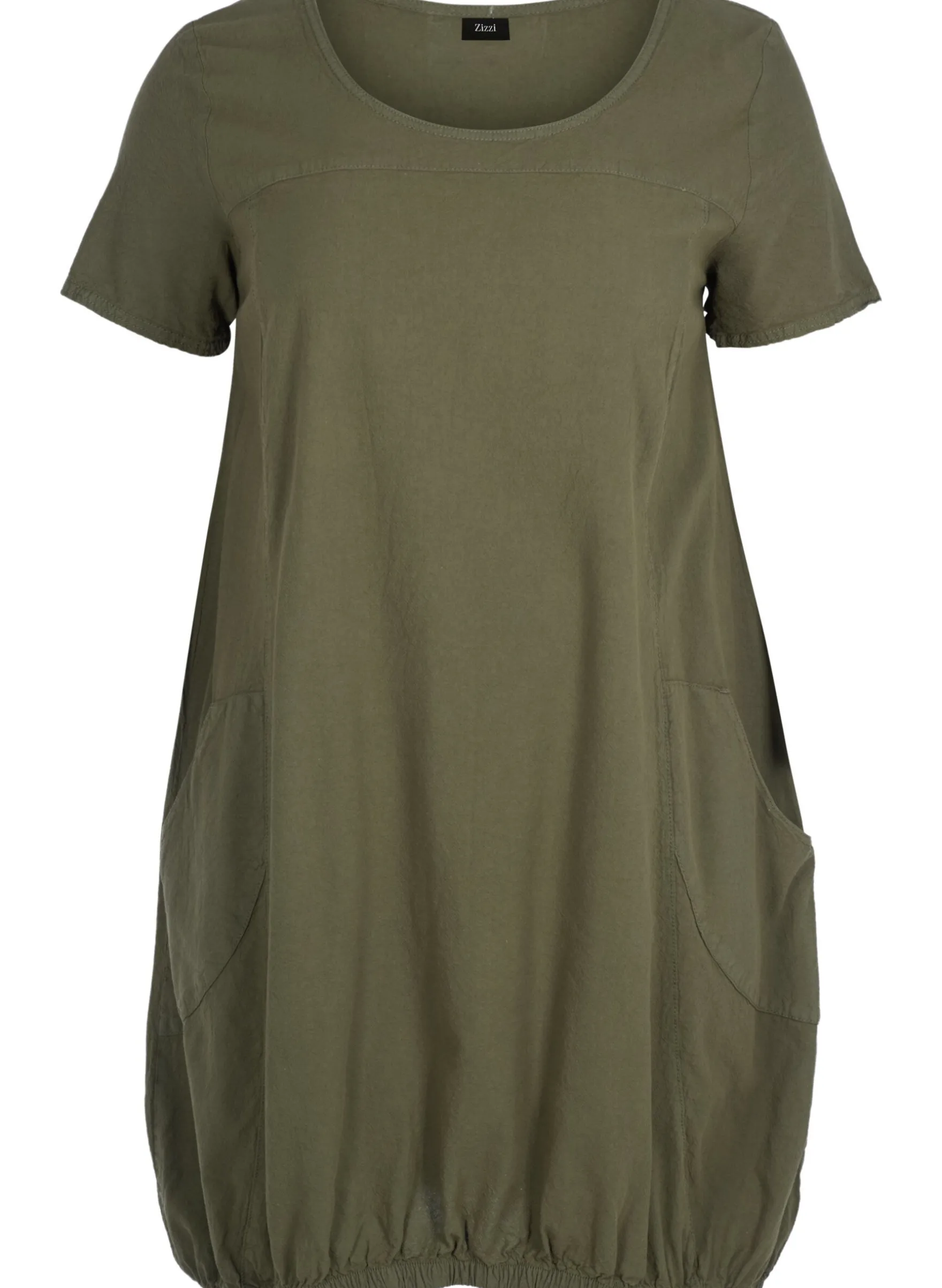 Kurzarm Kleid aus Baumwolle