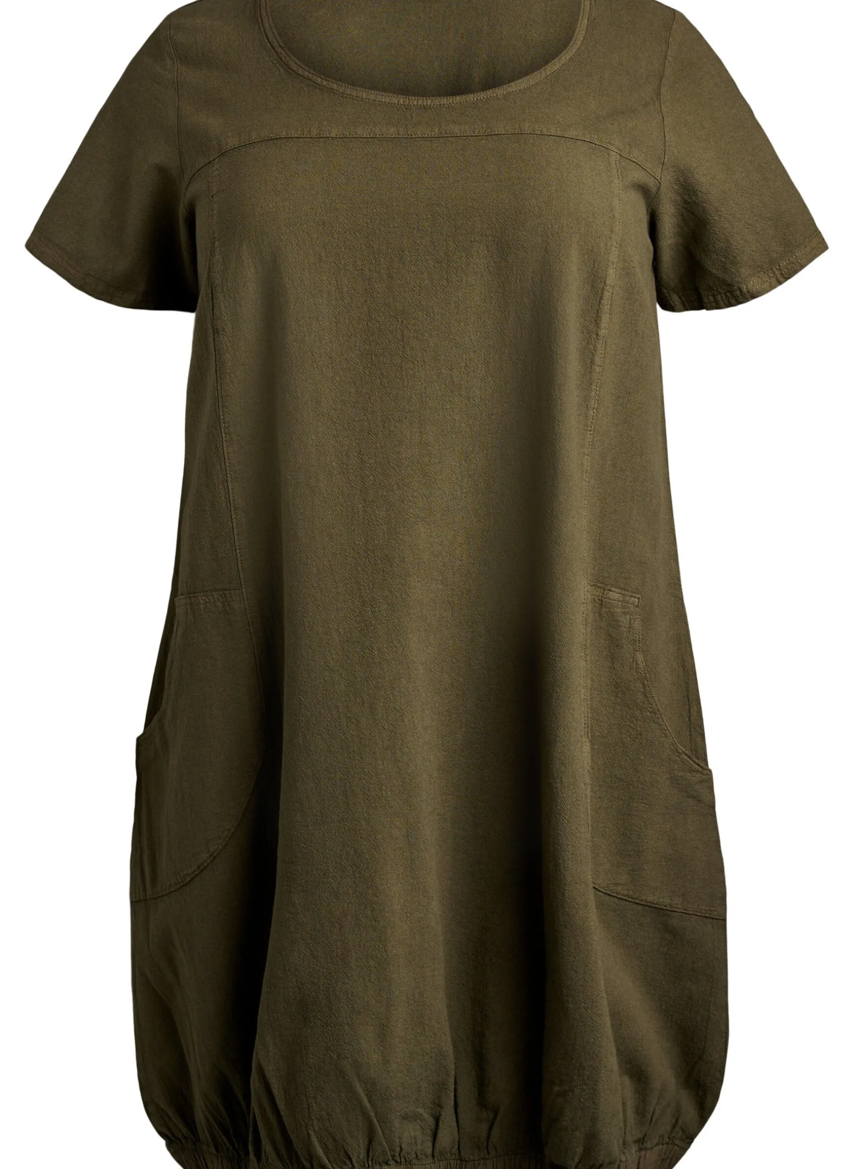 Kurzarm Kleid aus Baumwolle