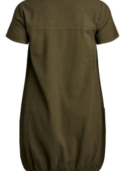 Kurzarm Kleid aus Baumwolle