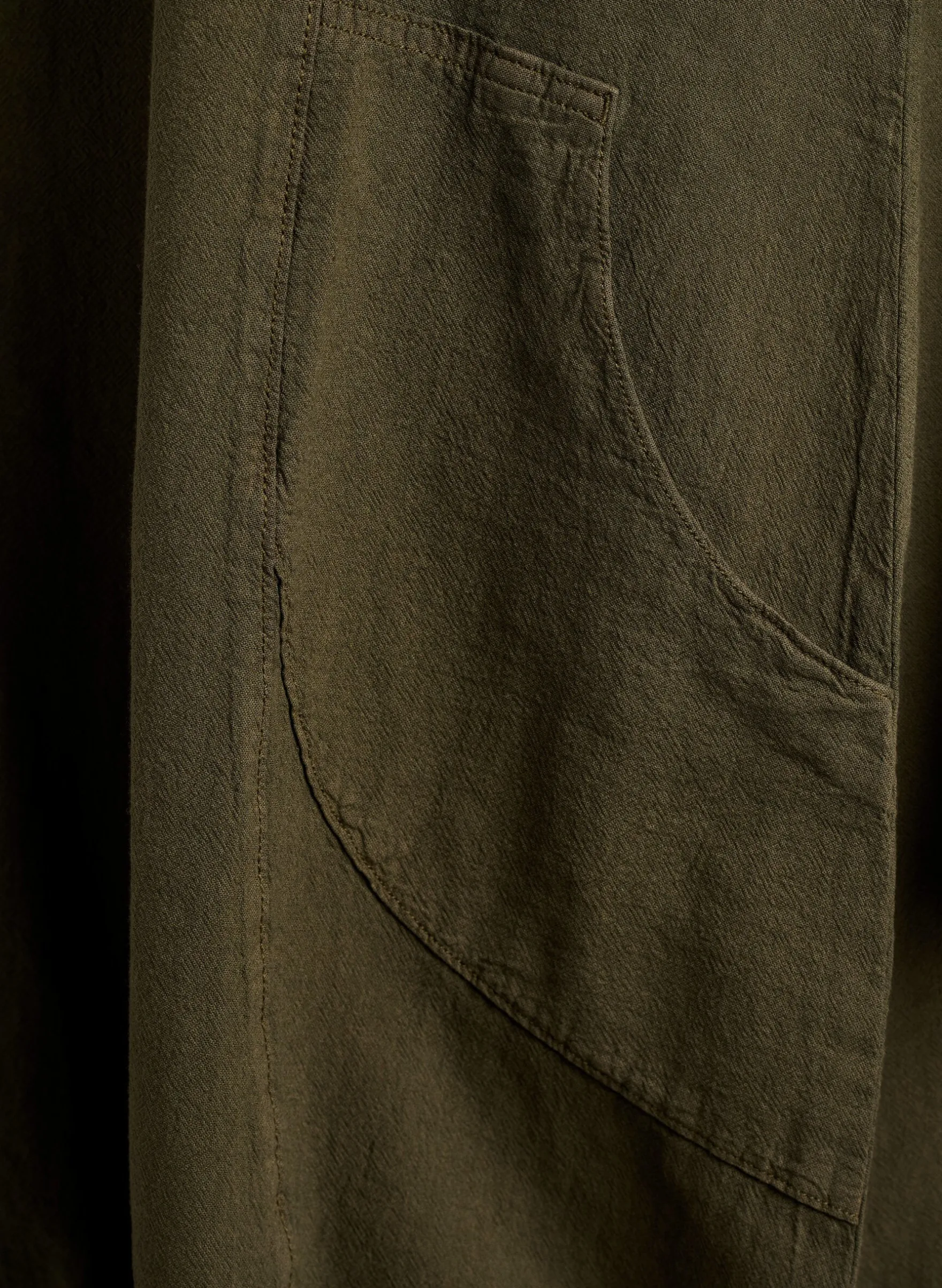 Kurzarm Kleid aus Baumwolle