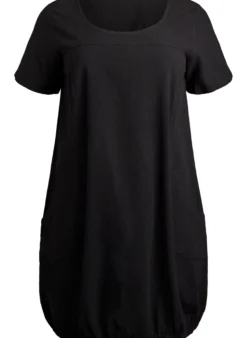 Kurzarm Kleid aus Baumwolle