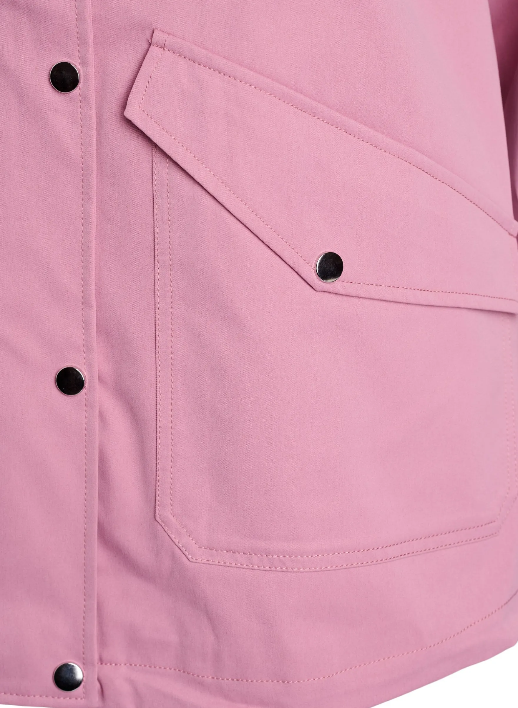 Kurze Frühlingsjacke mit abnehmbarer Kapuze