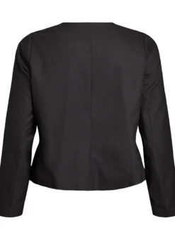 Kurze Jacke mit goldfarbenen Knöpfen
