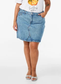 Kurzer Jeansrock mit Taschen