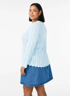 Kurzer Rock in A-Linie aus Denim