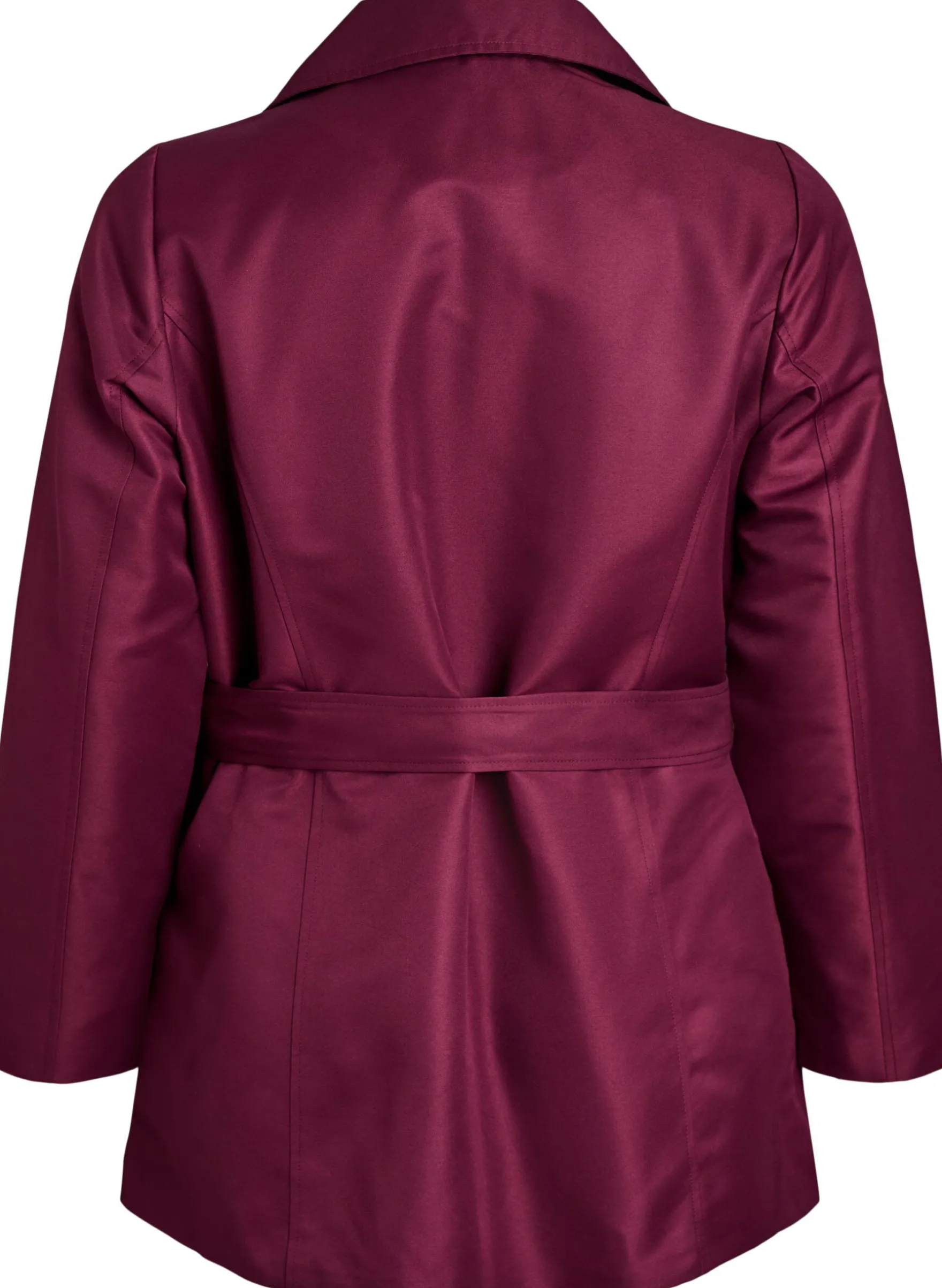 Kurzer Trenchcoat mit Gürtel