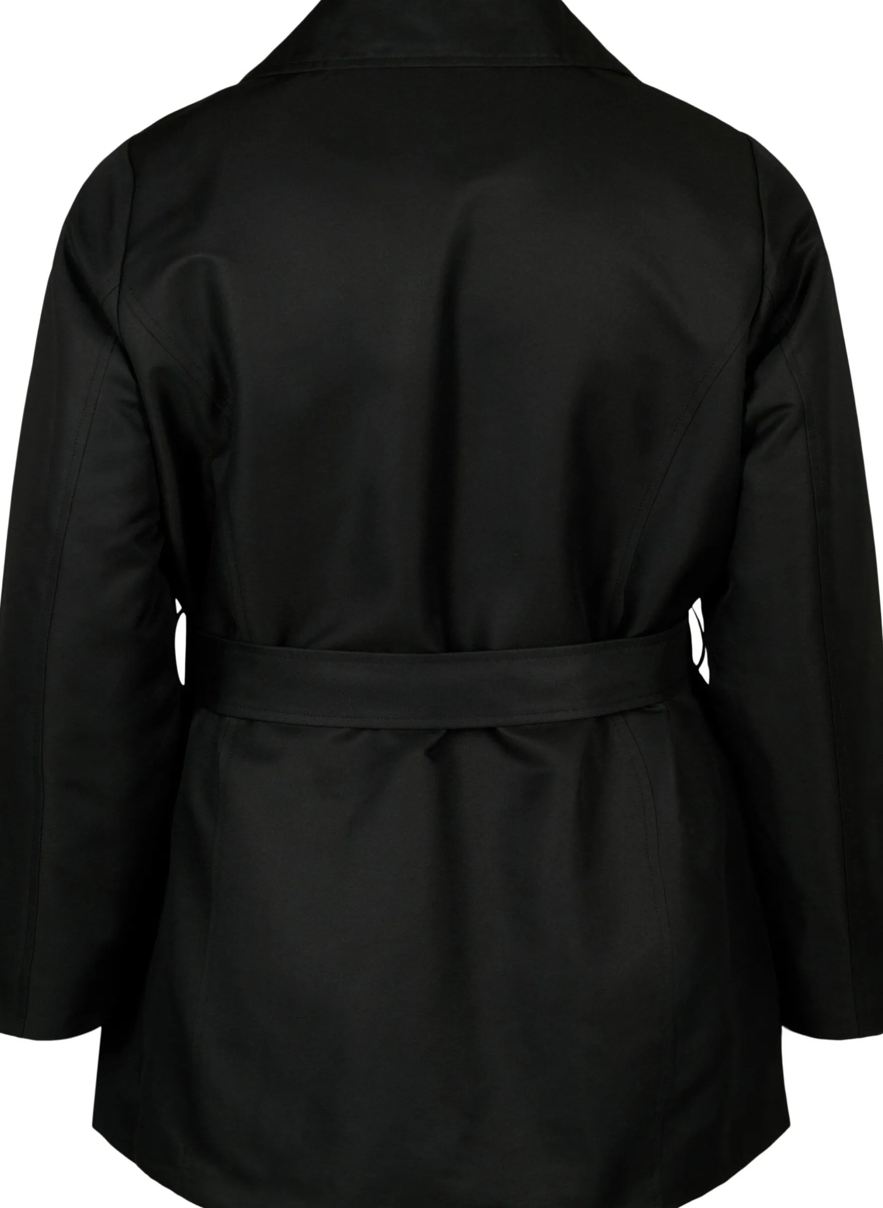 Kurzer Trenchcoat mit Gürtel