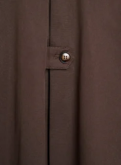 Kurzer Trenchcoat mit Kragen und Raglanärmeln