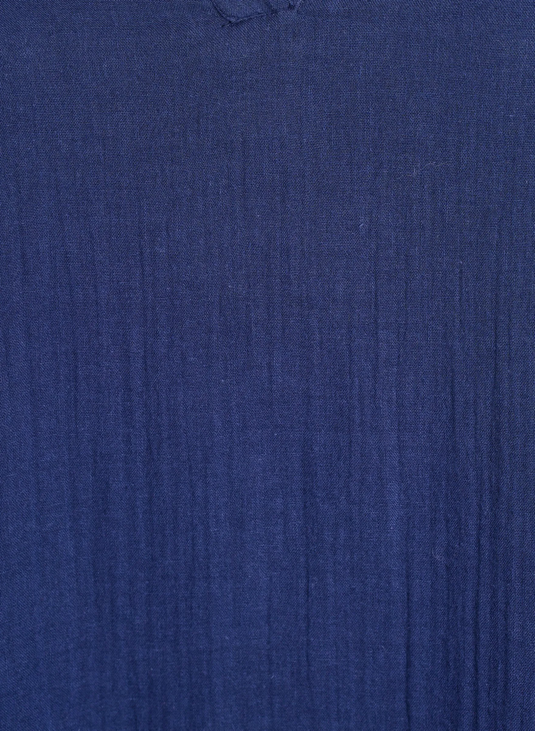Kurzes A-Linien-Kleid aus Baumwollmusselin