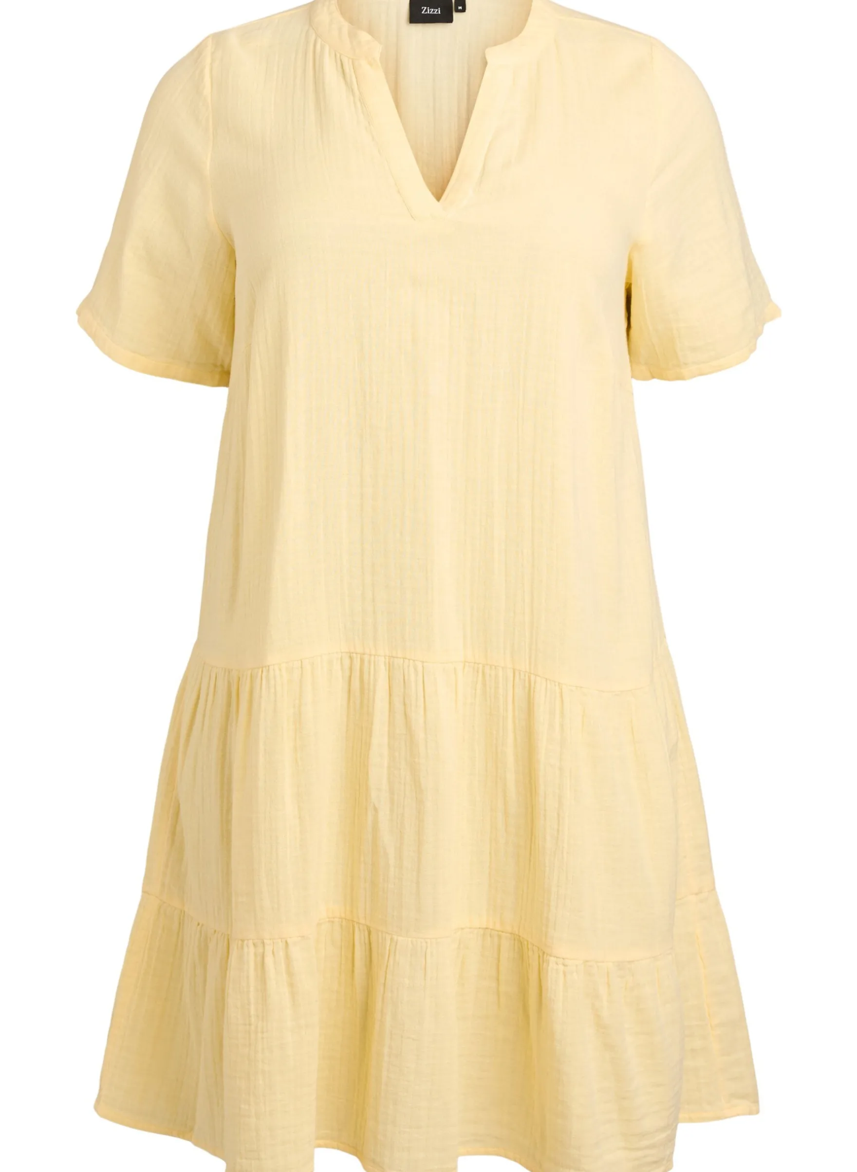 Kurzes A-Linien-Kleid aus Baumwollmusselin