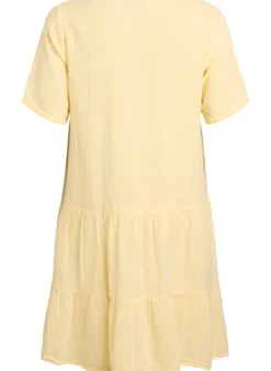 Kurzes A-Linien-Kleid aus Baumwollmusselin