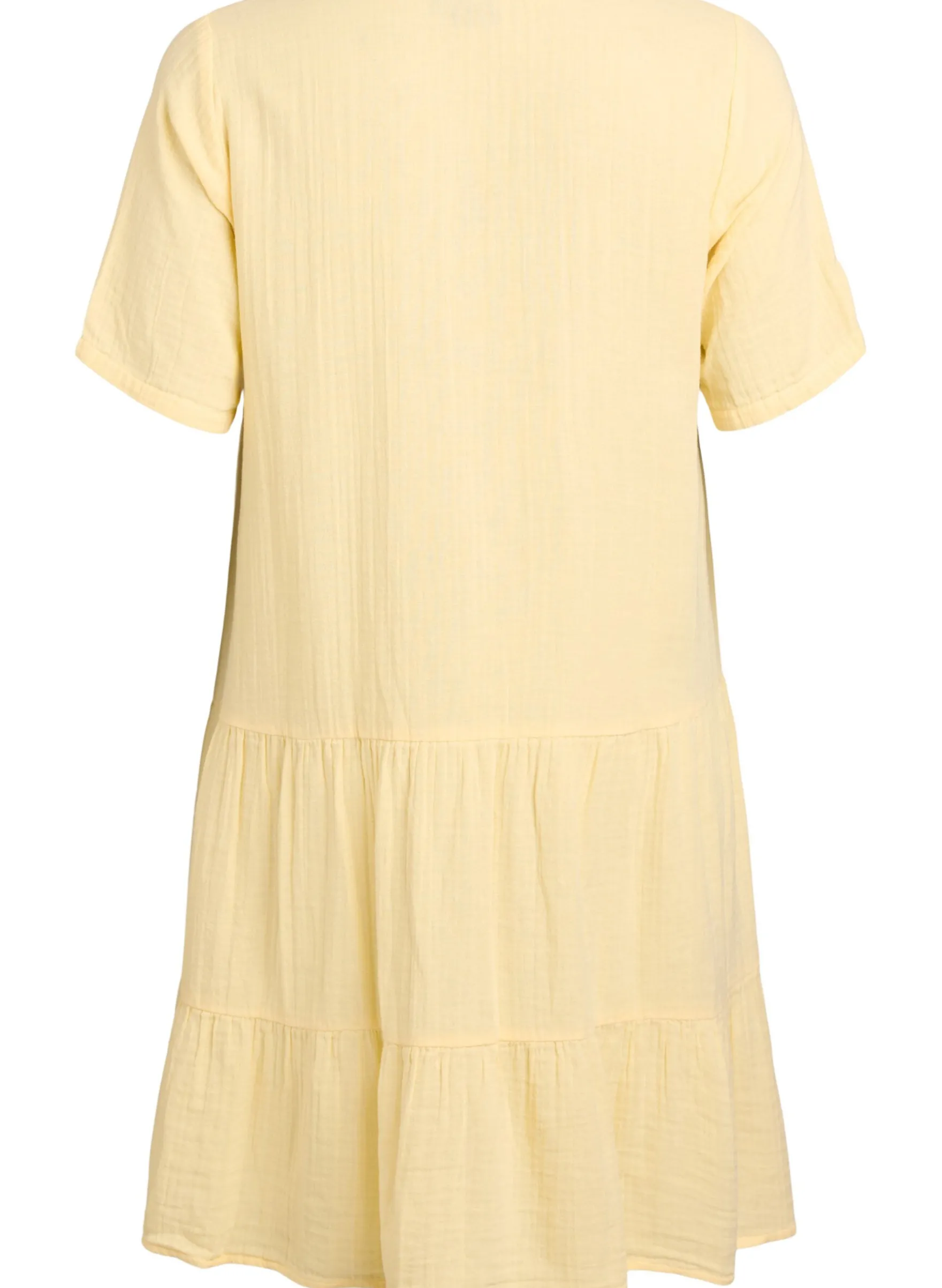 Kurzes A-Linien-Kleid aus Baumwollmusselin
