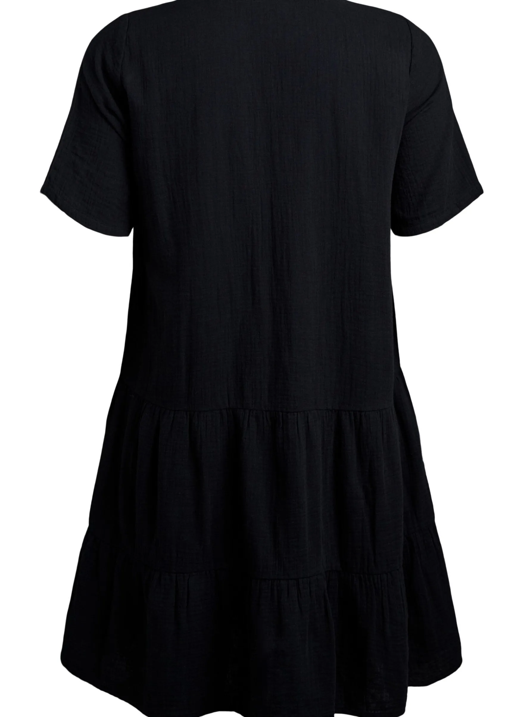 Kurzes A-Linien-Kleid aus Baumwollmusselin