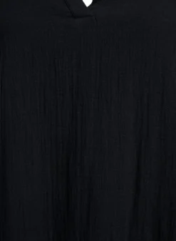 Kurzes A-Linien-Kleid aus Baumwollmusselin