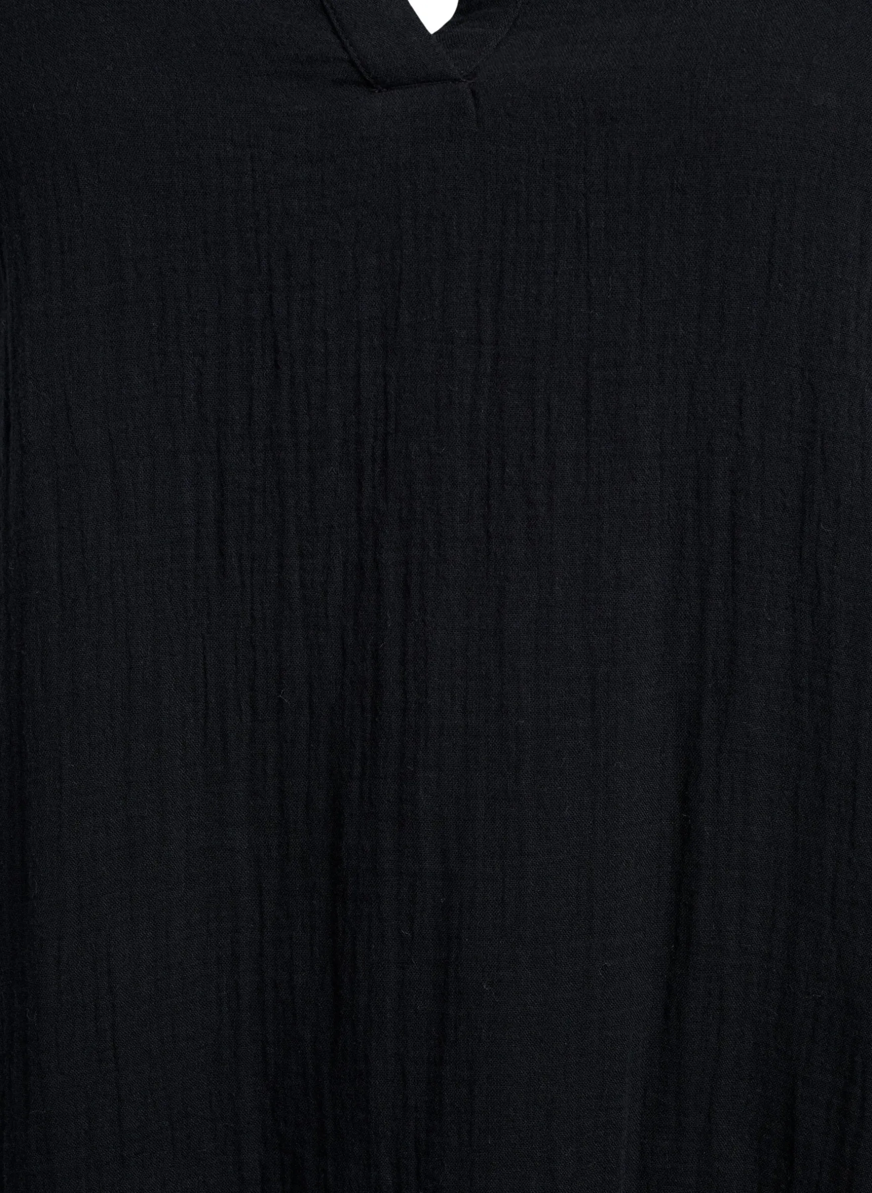 Kurzes A-Linien-Kleid aus Baumwollmusselin