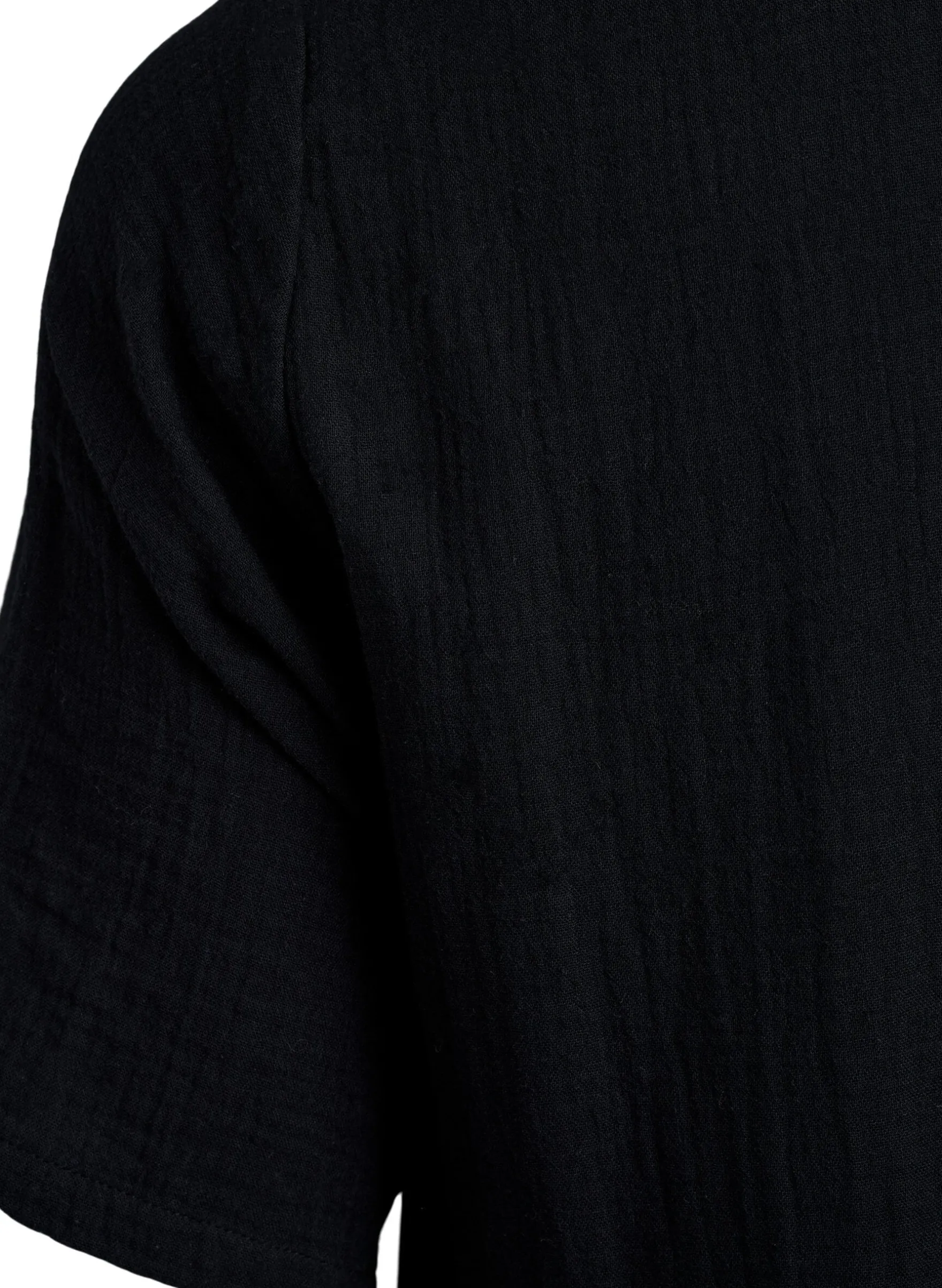Kurzes A-Linien-Kleid aus Baumwollmusselin