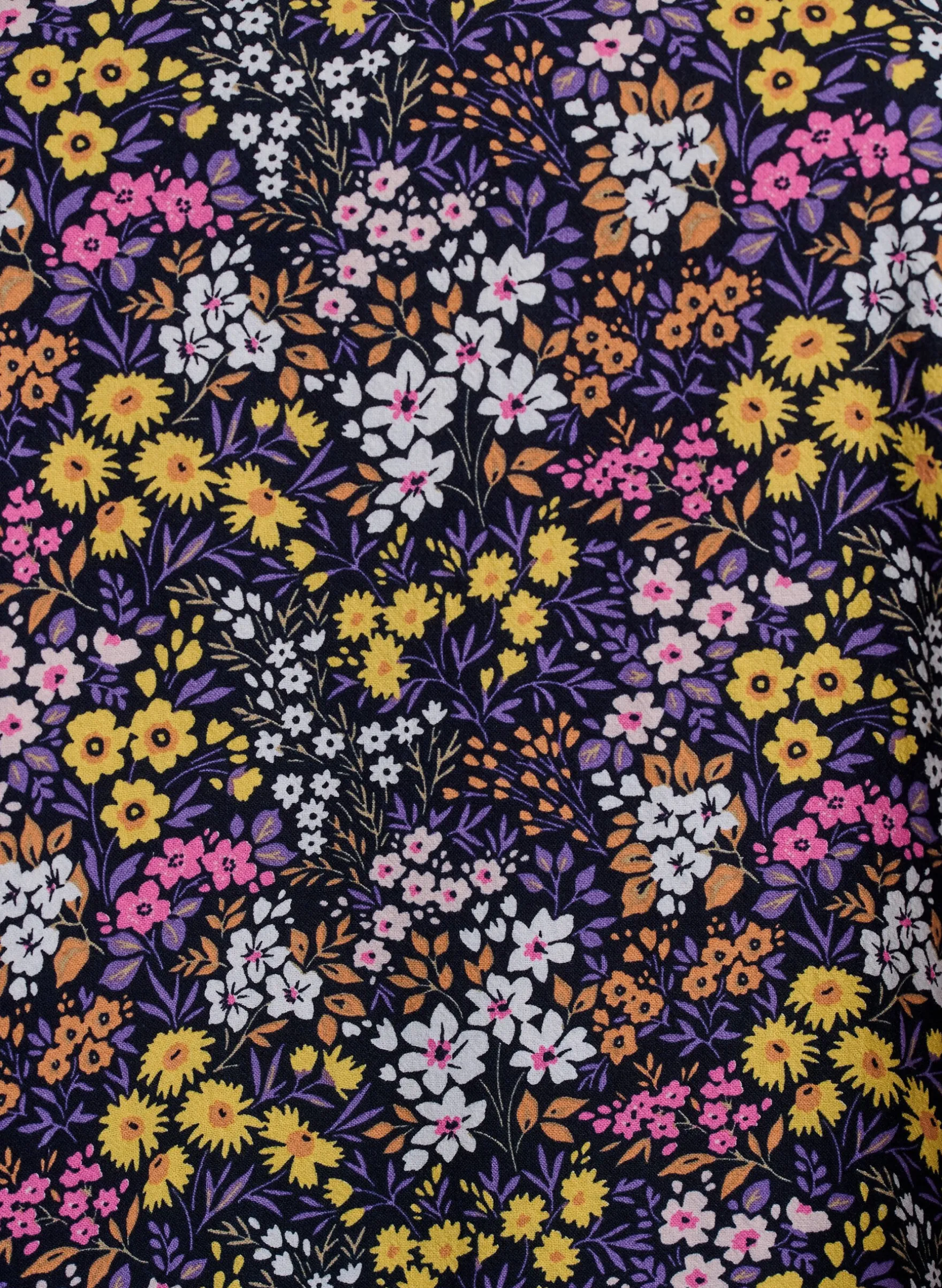 Kurzes A-Linien-Kleid mit floralem Print