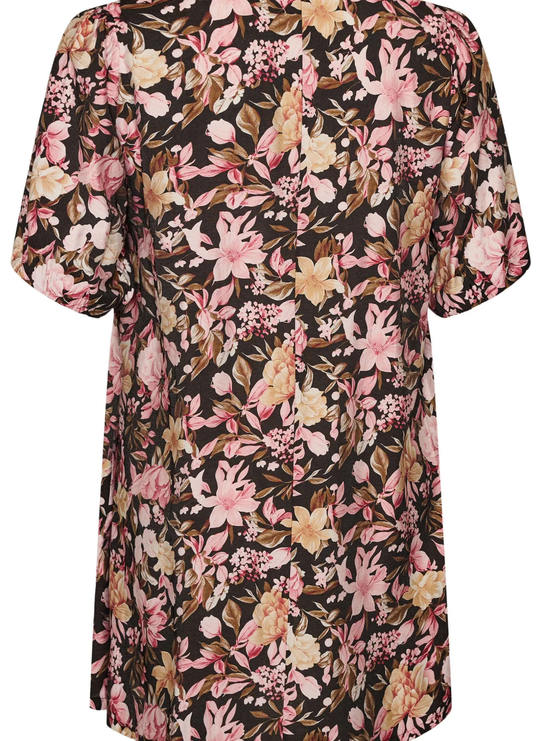 Kurzes A-Linien-Kleid mit V-Ausschnitt