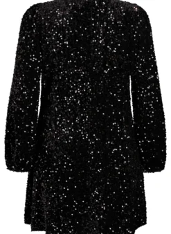 Kurzes A-Linien-Pailletten-Kleid