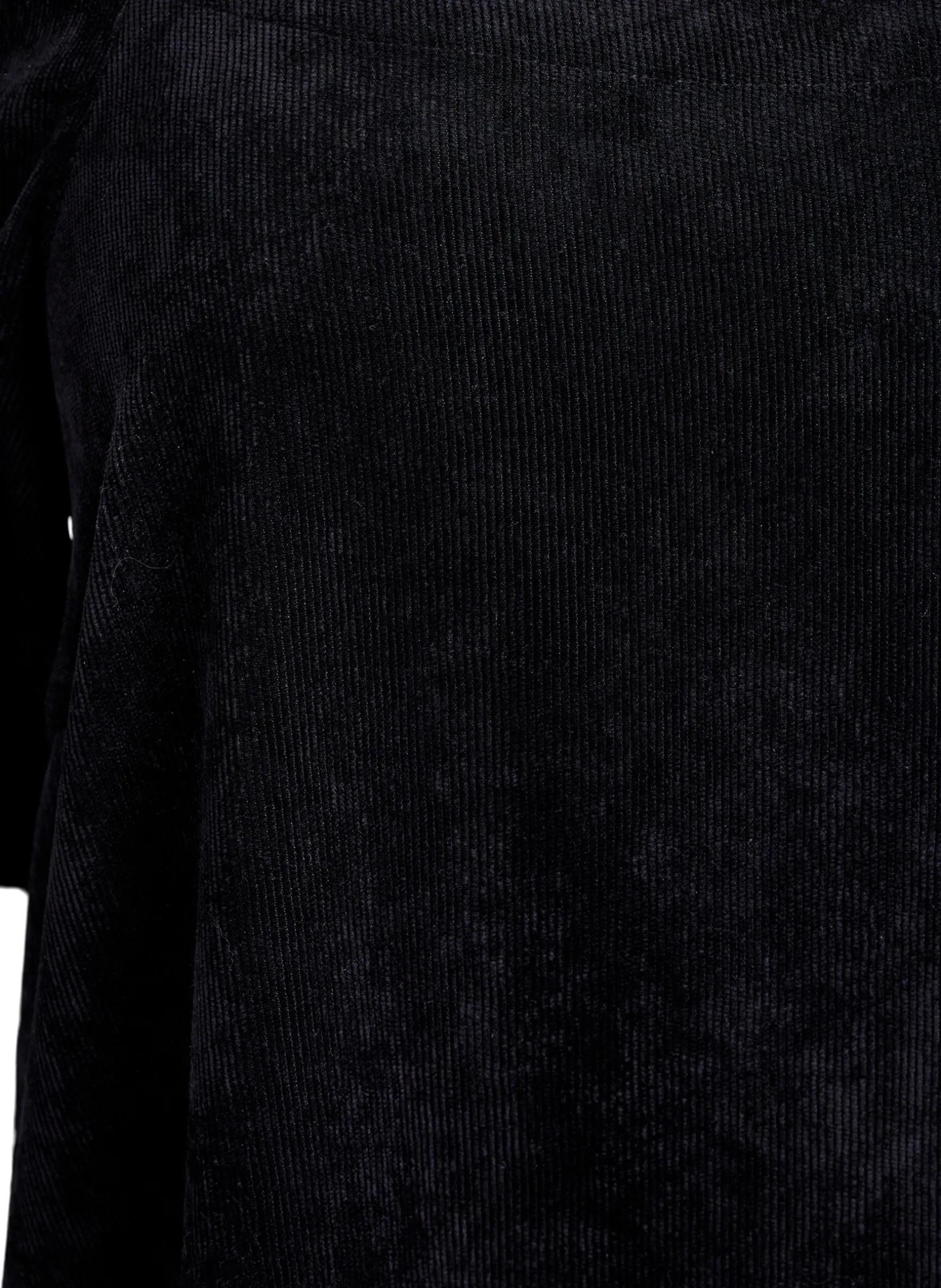 Kurzes Cordkleid mit eckigem Ausschnitt