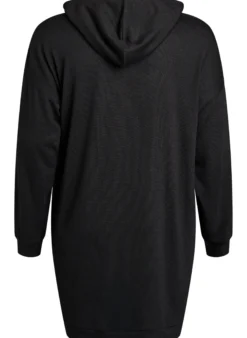Kurzes Hoodie-Kleid mit Kängurutasche