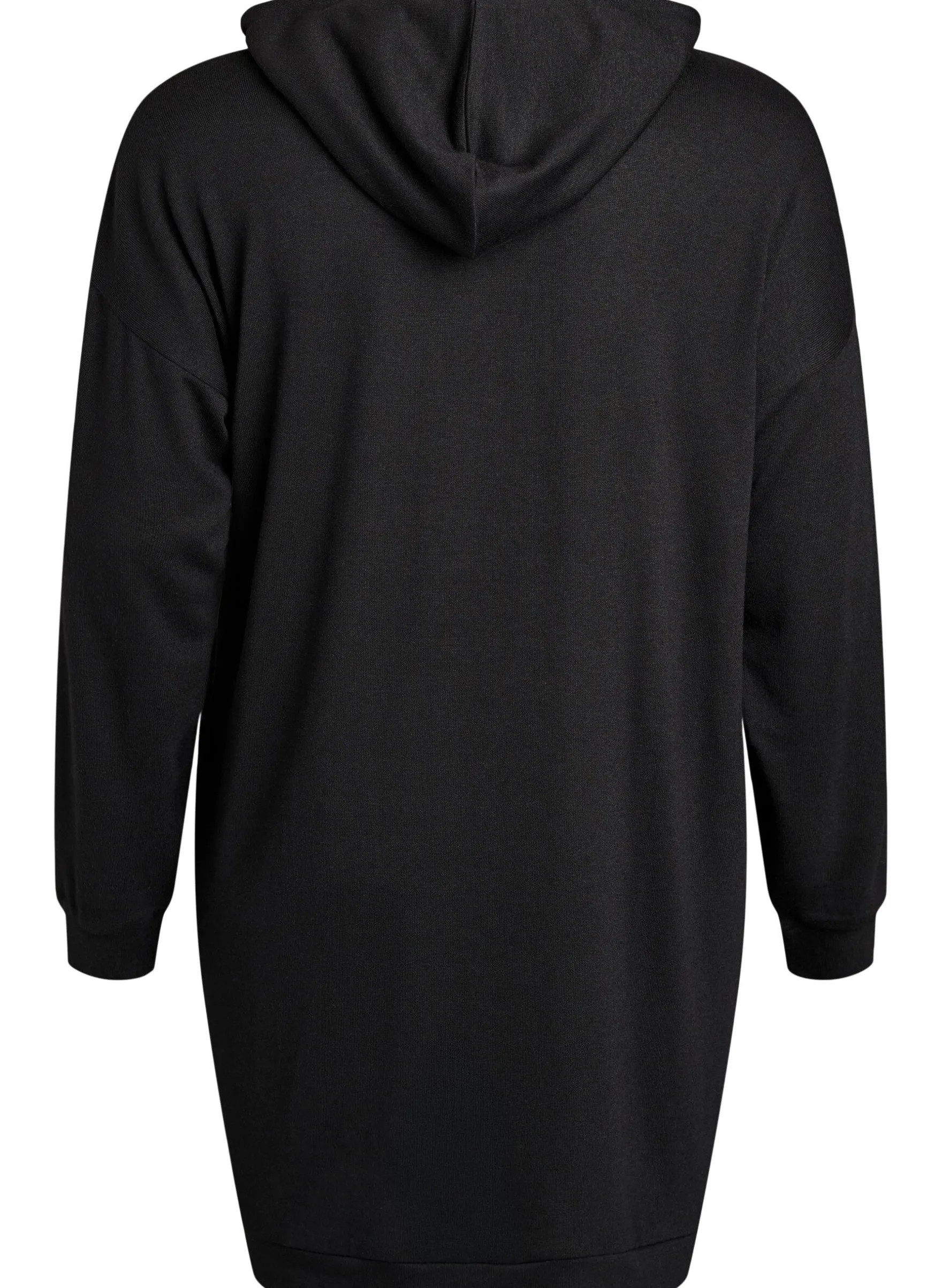 Kurzes Hoodie-Kleid mit Kängurutasche
