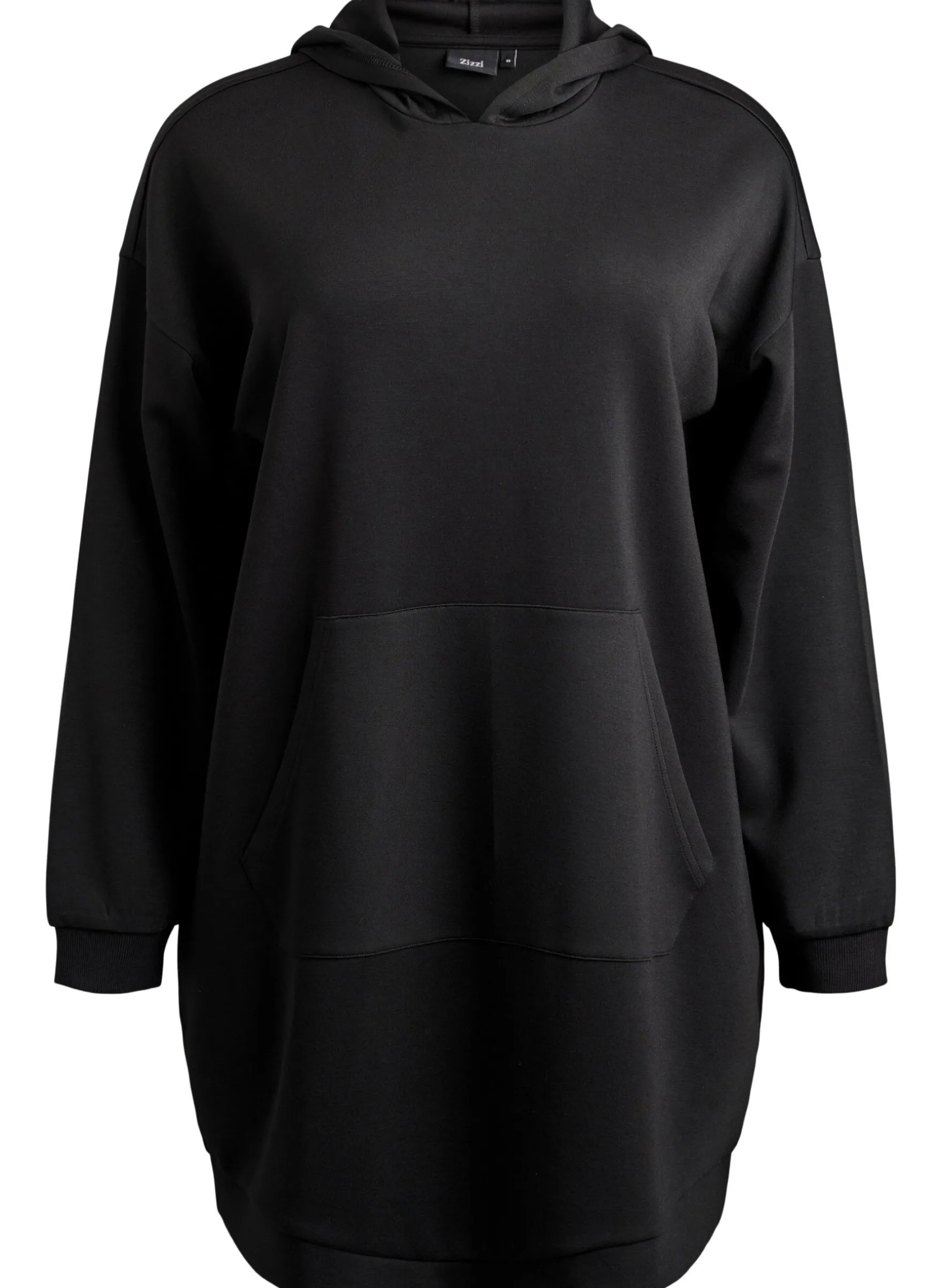 Kurzes Hoodiekleid mit Kängurutasche