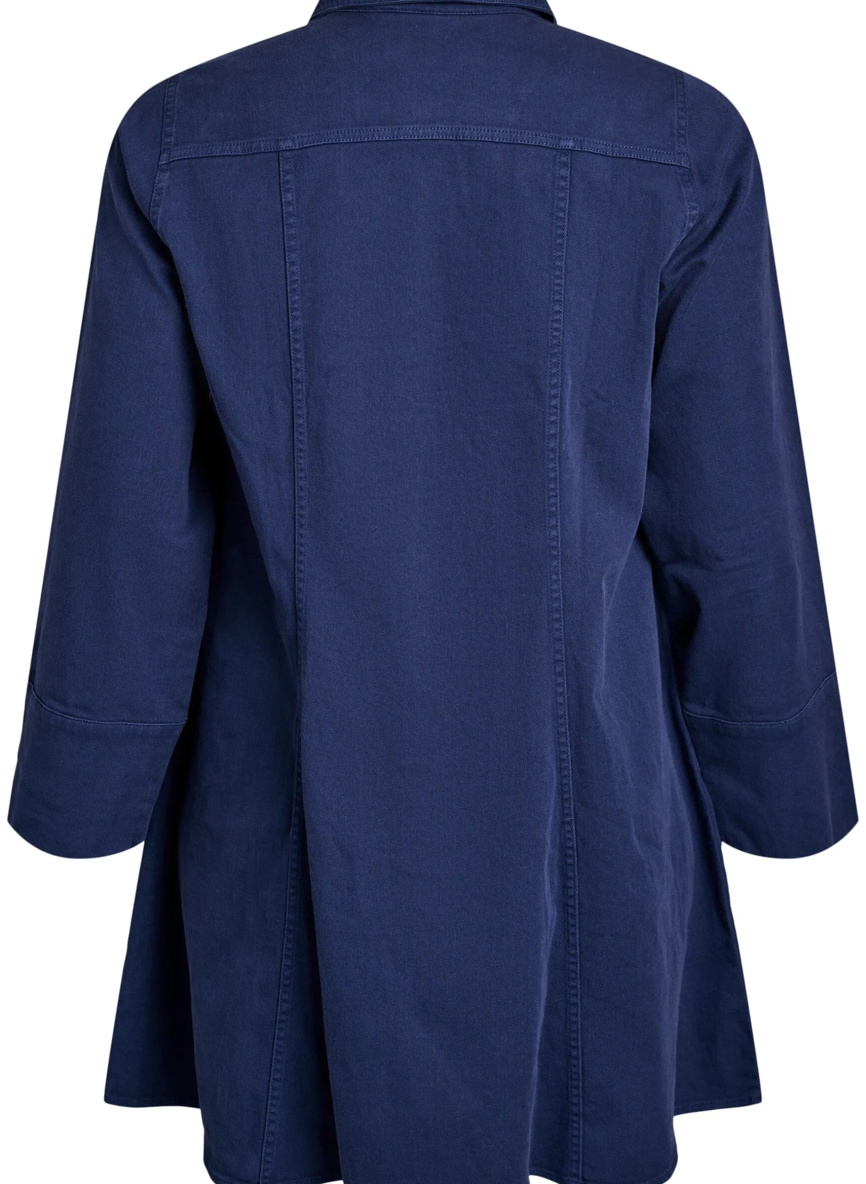 Kurzes Kleid aus Twill mit Reißverschluss