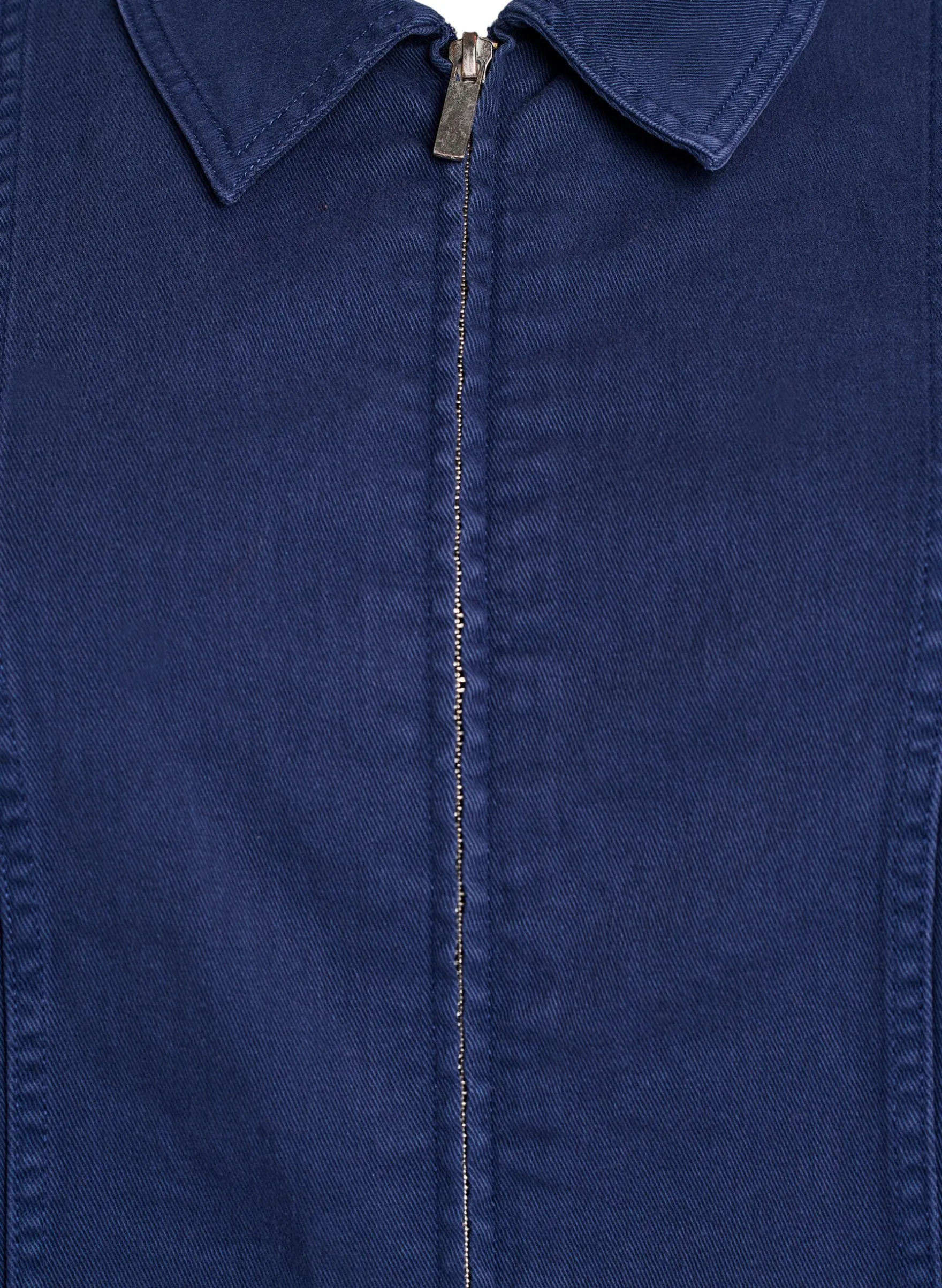Kurzes Kleid aus Twill mit Reißverschluss